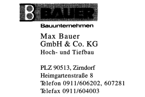 Max Bauer GmbH & Co. KG Hoch- und Tiefbau