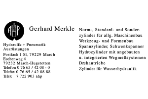 Merkle, Gerhard Merkle, Gerhard