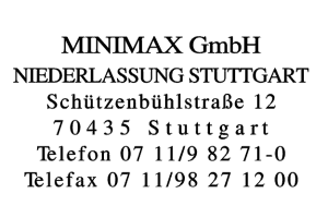 MINIMAX GmbH NIEDERLASSUNG STUTTGART