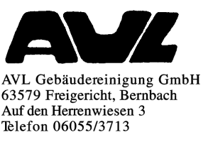 AVL Gebäudereinigung GmbH