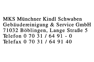 MKS Münchner Kindl Schwaben Gebäudereinigung & Service GmbH