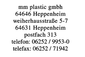 mm plastic gmbh