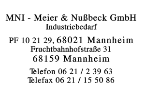 MNI - Meier & Nußbeck GmbH MNI - Meier & Nußbeck GmbH
