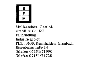 Müllerschön, Gottlob GmbH & Co. KG Müllerschön, Gottlob GmbH & Co. KG