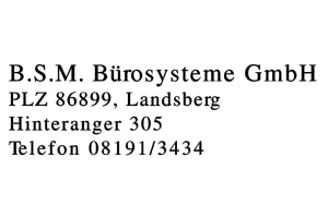 B S M Bürosysteme GmbH