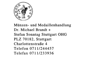 Münzen- und Medaillenhandlung Dr. Michael Brandt + Stefan Sonntag Stuttgart oHG