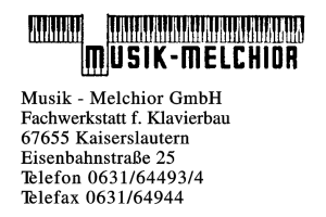 Musik - Melchior GmbH