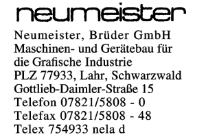 Neumeister, Brüder GmbH