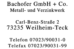 Bachofer GmbH + Co.