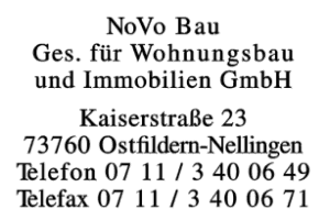 NoVo Bau Ges. für Wohnungsbau und Immobilien mbH