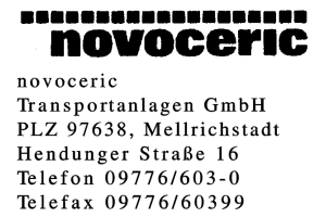 novoceric Transportanlagen GmbH