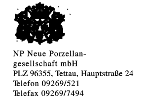 NP Neue Porzellan- gesellschaft mbH