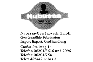Nubassa-Gewürzwerk GmbH