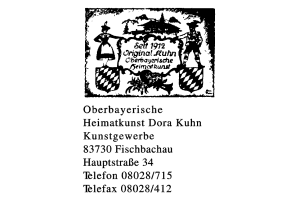 Oberbayerische, Heimatkunst Dora Kuhn Kunstgewerbe