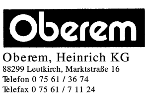 Oberem, Heinrich KG