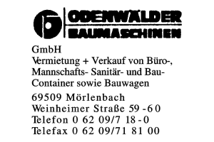 ODENWÄLDER RAUMASCHINEN GmbH