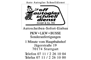 Off Autoglas Schnelldienst GmbH & Co. KG Off Autoglas Schnelldienst GmbH & Co. KG
