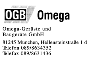 Omega-Gerüste und Baugeräte GmbH Omega-Gerüste und Baugeräte GmbH