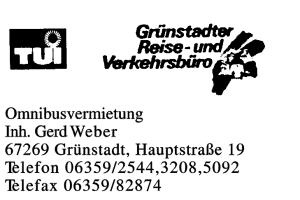 Omnibusvermietung Inh. Gerd Weber