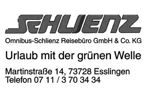 Omniubus-Schlienz Reisebüro GmbH & Co. KG Omniubus-Schlienz Reisebüro GmbH & Co. KG