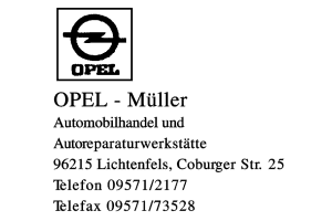 OPEL - Müller OPEL - Müller