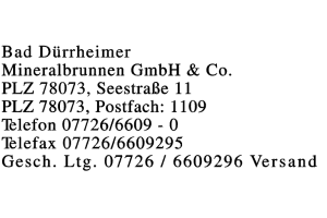 Bad Dürrheimer Mineralbrunnen GmbH & Co.