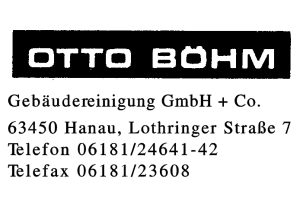 OTTO BÖHM Gebäudereinigung GmbH + Co.