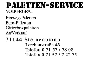 Paletten-Service