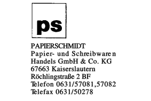 PAPIERSCHMIDT Papier- und Schreibwaren Handels GmbH & Co. KG