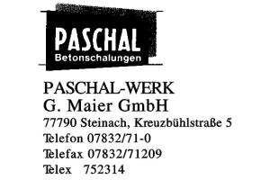 PASCHAL-WERK G. Maier GmbH