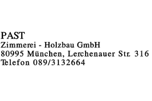 PAST Zimmerei - Holzbau GmbH