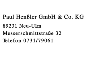 Paul Henßler GmbH & Co. KG