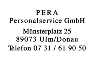 PERA Personalservice GmbH PERA Personalservice GmbH