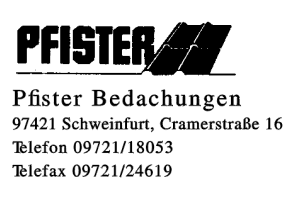Pfister Bedachungen