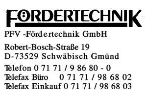 PFV-Fördertechnik GmbH