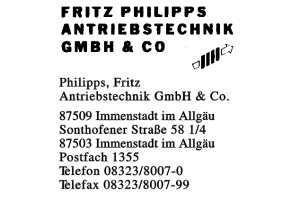 Philipps, Fritz Antriebstechnik GmbH & Co.