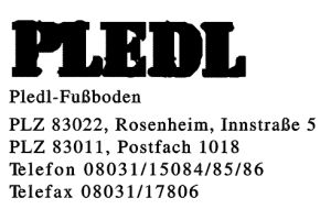 Pledl-Fußboden