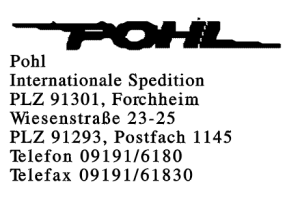 Pohl Internationale Spedition