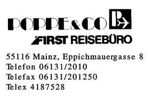 POPPE & CO. POPPE & CO.