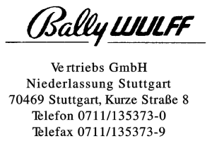 Bally Wulff Vertriebs GmbH