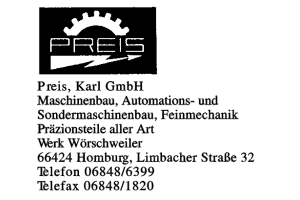 Preis, Karl GmbH Preis, Karl GmbH