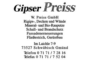 Preiss, W. GmbH Preiss, W. GmbH