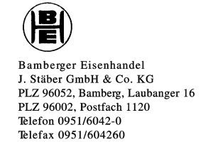 Bamberger Eisenhandel J. Stäber GmbH & Co. KG