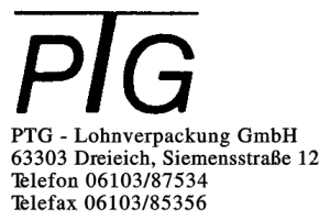PTG - Lohnverpackung GmbH