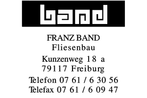 Band, Franz, Fliesenfachgeschäft