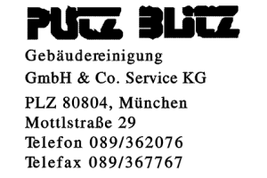 Putz Blitz Gebäudereinigung GmbH & Co. Service KG
