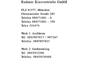 Radmer Kiesvertriebs GmbH