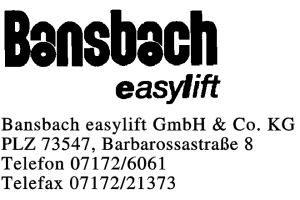 Bansbach easylift GmbH & Co. KG