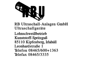 RB Ultraschall-Anlagen GmbH