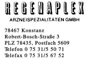 Regenaplex-Arzneispezialitäten GmbH
